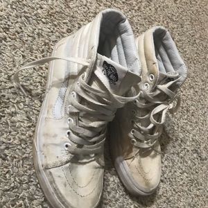 white high top vans